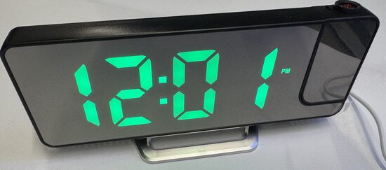 Elektroniskais galda pulkstenis DCX-673 ar rotējošu darba virsmu