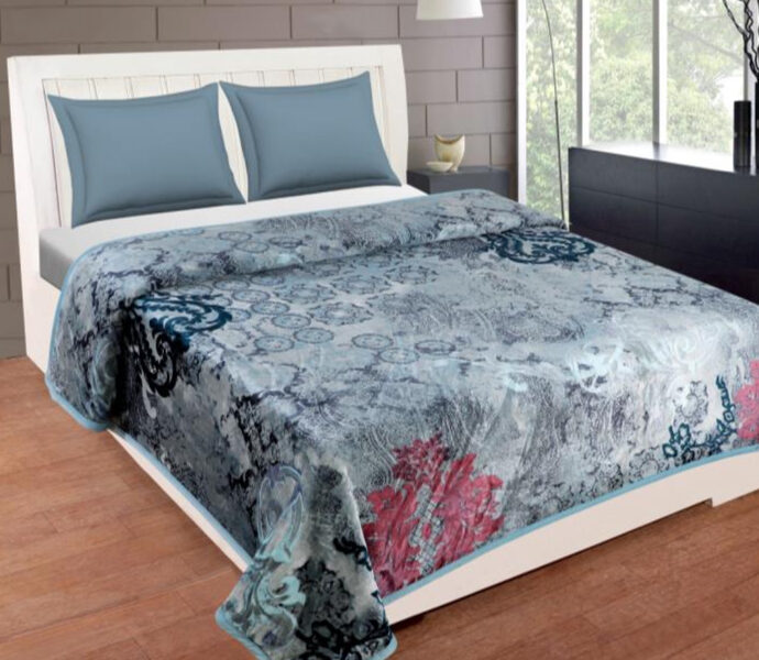 Sarla Shahi Majestic Grey pleds 165x225 cm