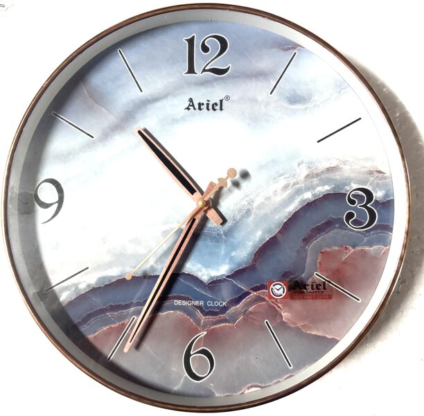 Ariel apaļais sienas pulkstenis Waves