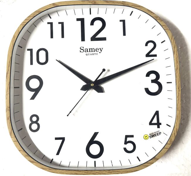 Samey Wooden kvadrātveida sienas pulkstenis