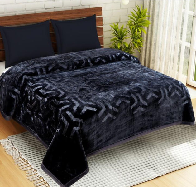 Sarla Cloudy abpusējs grafīta pleds 220x240 cm