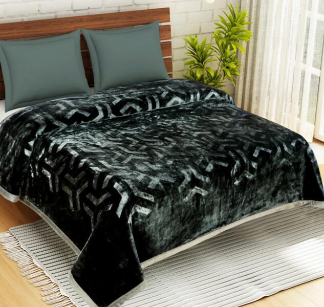 Sarla Cloudy abpusējs smaragdzaļš pleds 220x240 cm