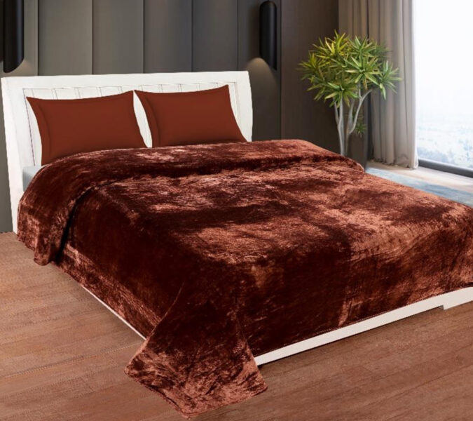 Sarla Solid šokolādes flaneļa pleds 