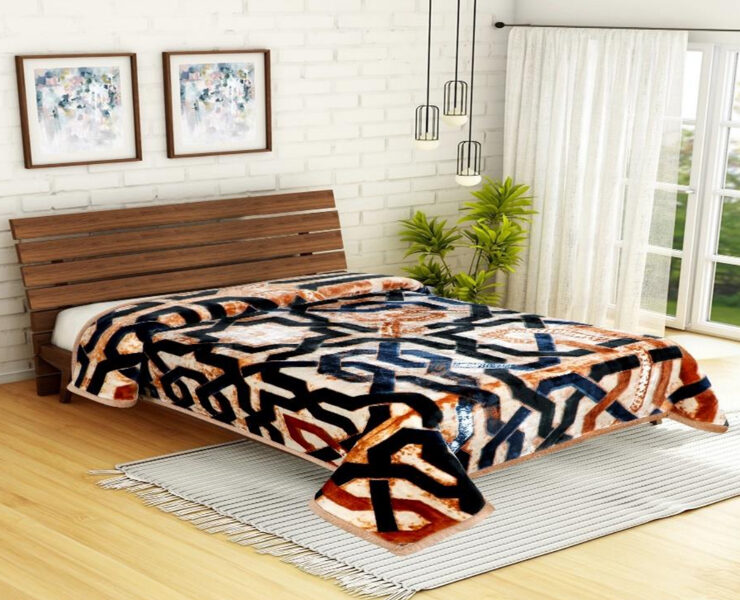 Sarla Bandhan pleds ar ģeometrisku rakstu 